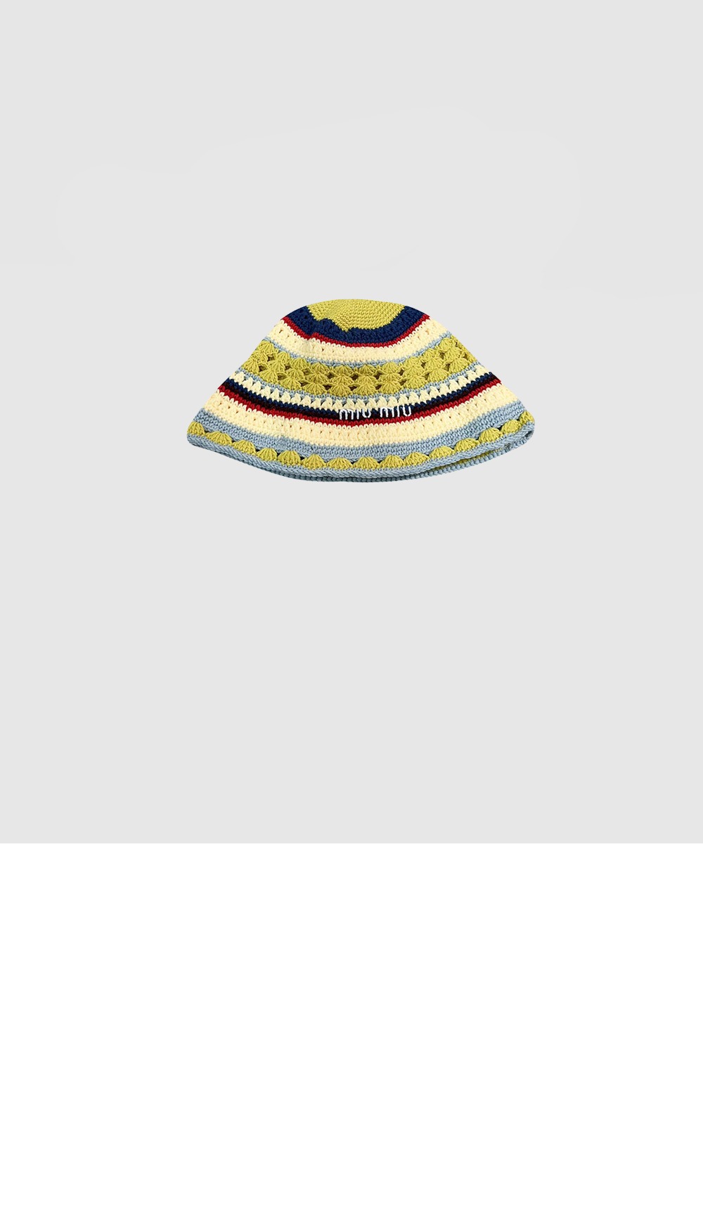 니트 스트라이프 캡 5HC697 > 미우미우