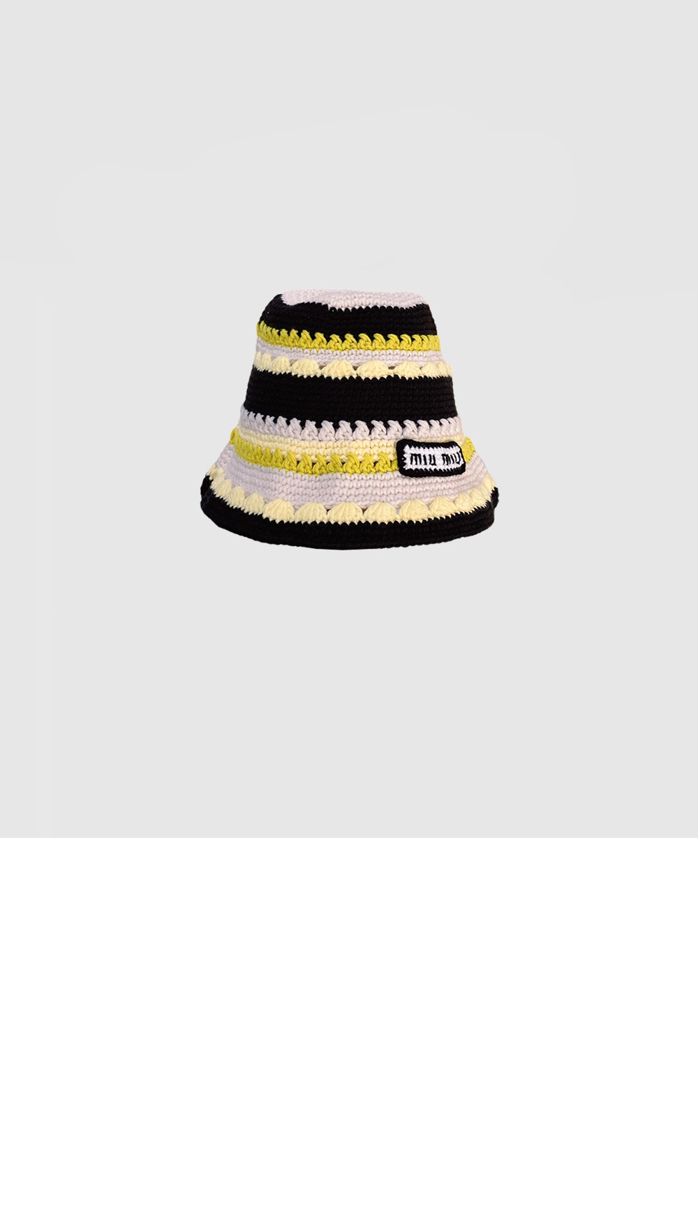 니트 스트라이프 캡 5HC754 > 미우미우