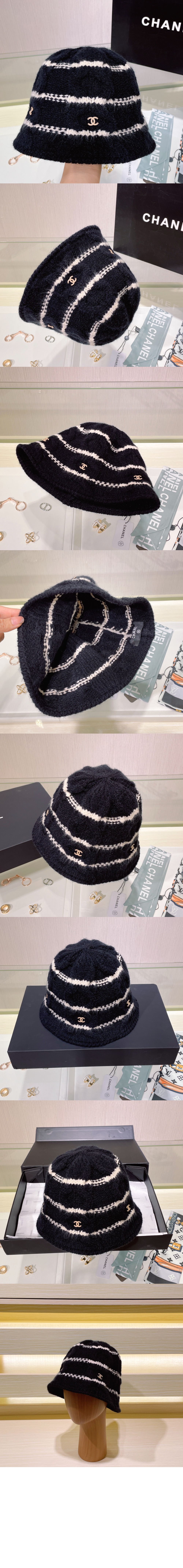 니트 스트라이프 캡 AA2321 > 샤넬