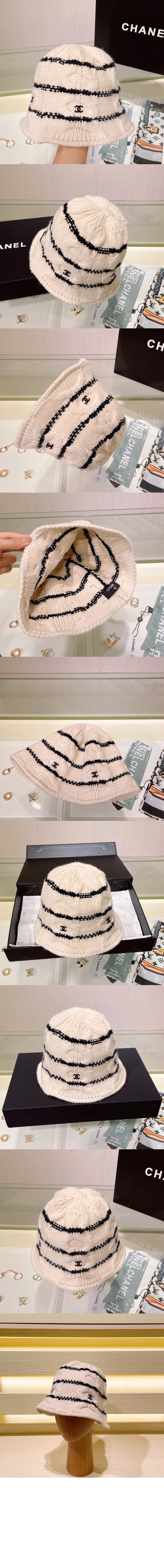 니트 스트라이프 캡 AA2321 > 샤넬