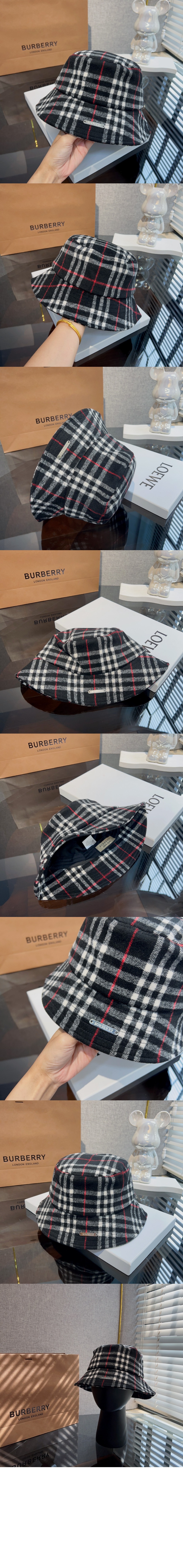 빈티지 체크 버킷햇 8045358 > 버버리