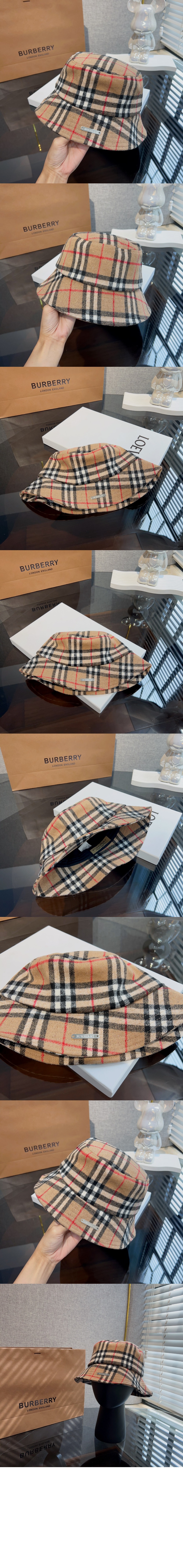 빈티지 체크 버킷햇 8045358 > 버버리