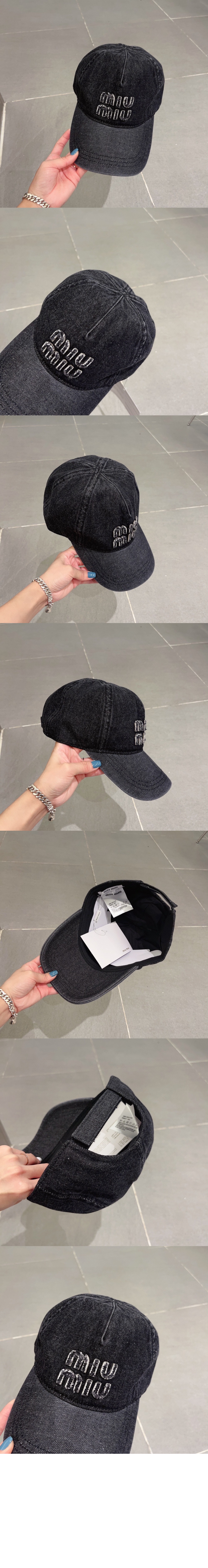 데님 베이스볼 캡 5HC344 > 미우미우