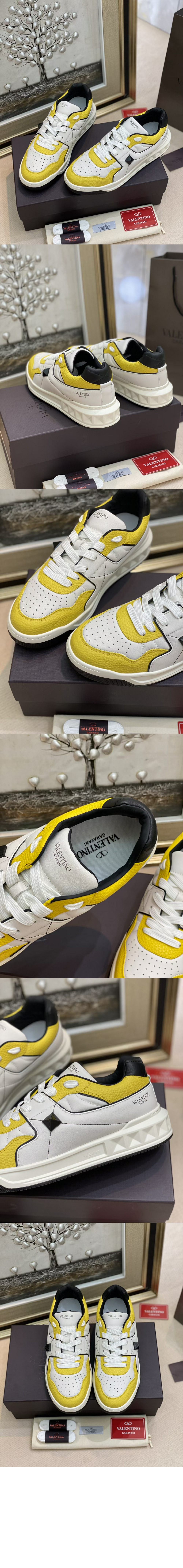 나파 가죽 원 스터드 로우탑 스니커즈 XY2SOE > One Stud - 원 스터드