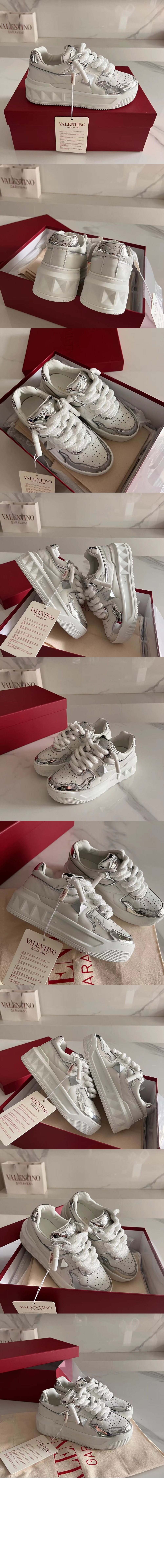 가죽 로우탑 원 스터드 XL 스니커즈 3W2SOF > One Stud - 원 스터드