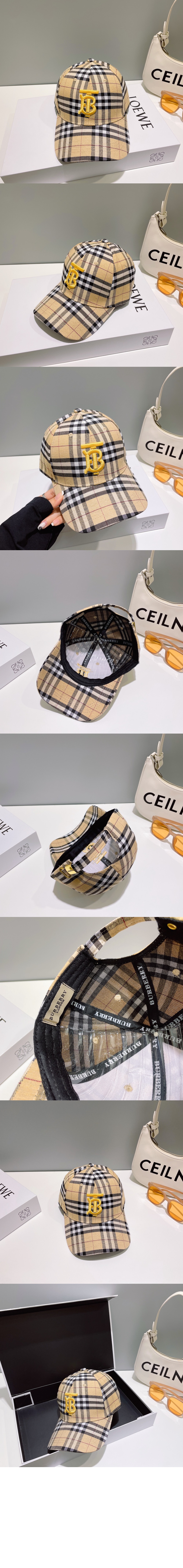 빈티지 체크 베이스볼 캡 8045217 > 버버리