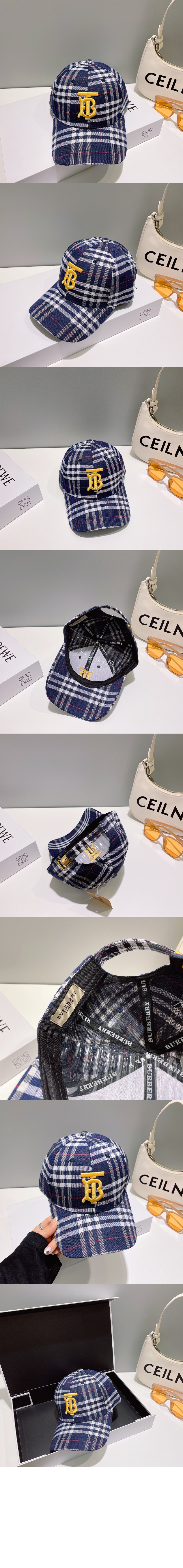 빈티지 체크 베이스볼 캡 8045217 > 버버리