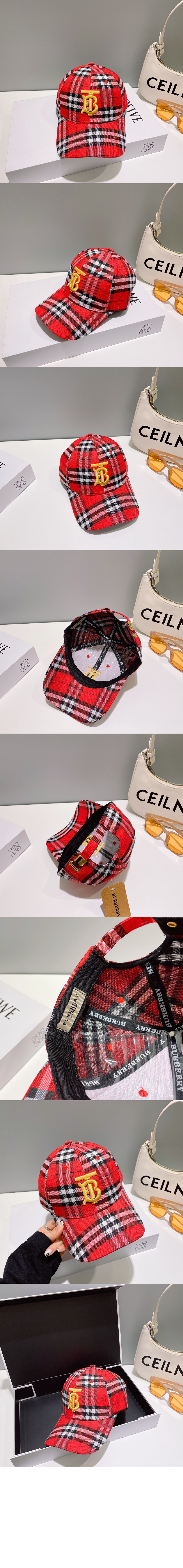 빈티지 체크 베이스볼 캡 8045217 > 버버리