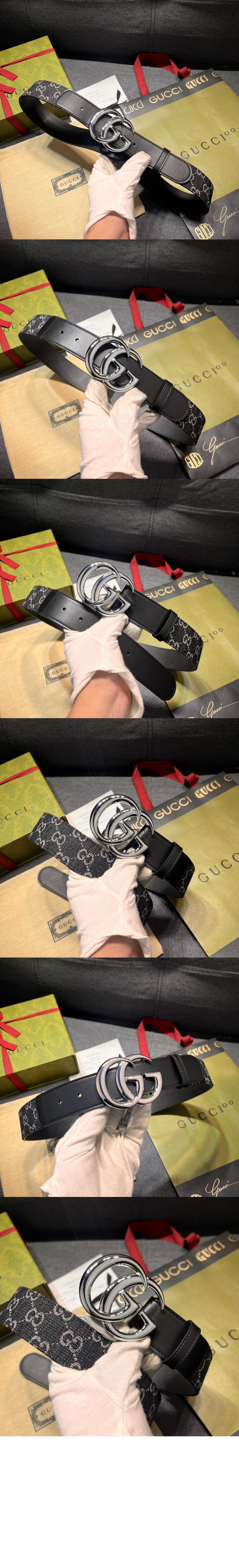 GG 마몬트 와이드 벨트 ‎400593 > 구찌