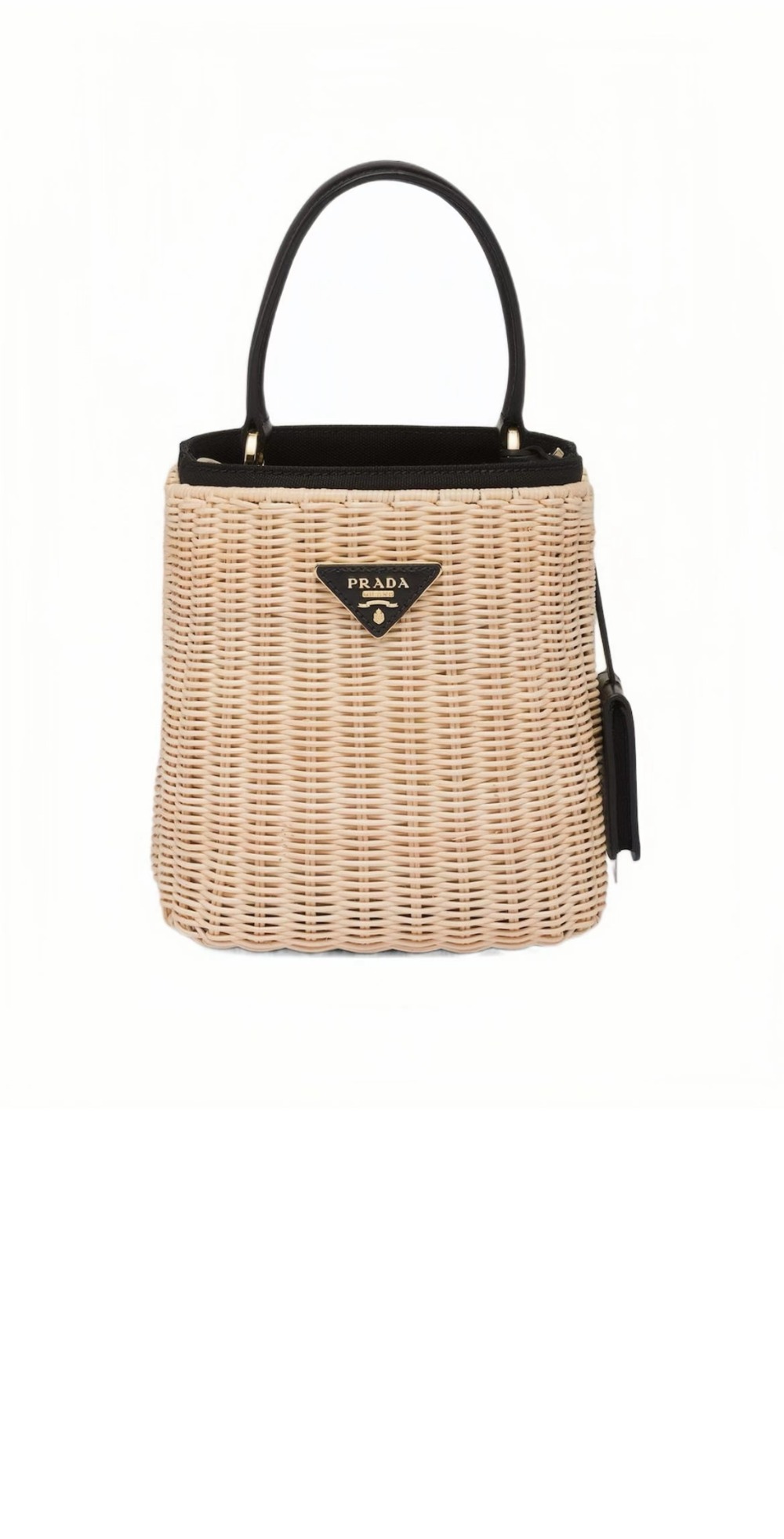 위커 버킷 숄더백 1BE062 > Raffia Crochet - 라피아크로셰