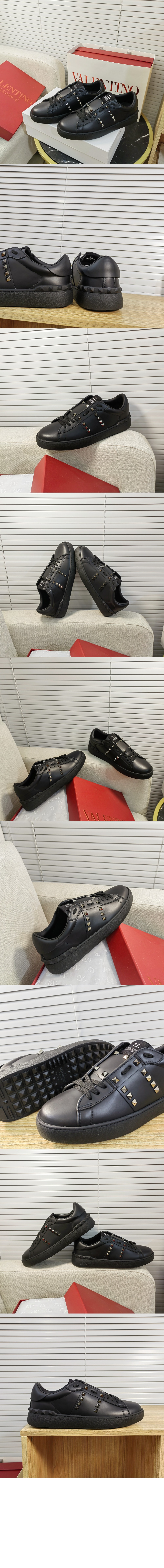 송아지 가죽 락스터드 언타이틀드 스니커즈 VY2S09 > Rockstud - 락스터드