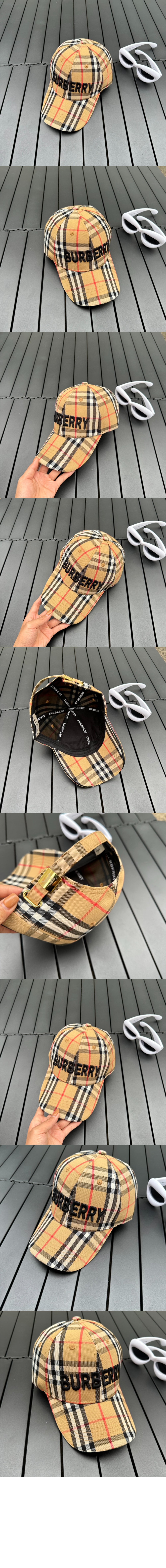 빈티지 체크 베이스볼 캡 8065819 > 버버리