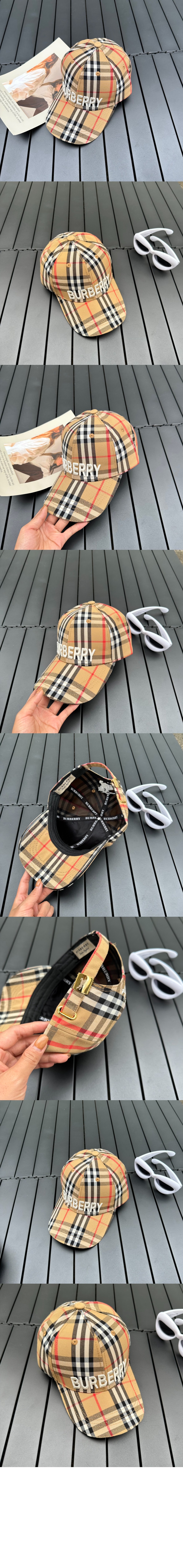 빈티지 체크 베이스볼 캡 8065819 > 버버리