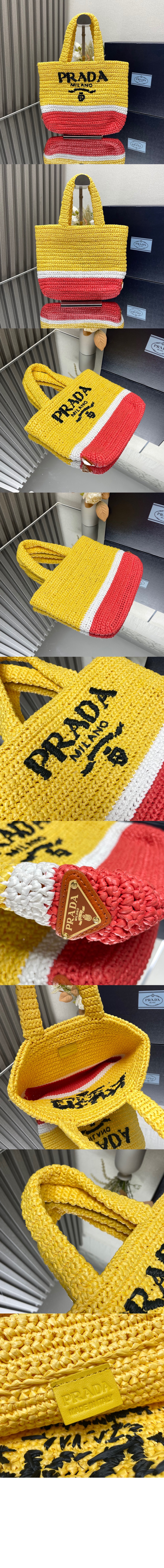 스몰 크로셰 토트백 1BG422 > Raffia Crochet - 라피아크로셰