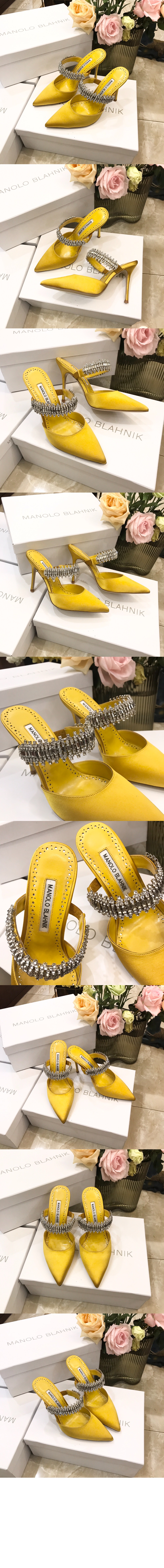 루타라 새틴 크리스탈 뮬 > Pumps - 펌프스