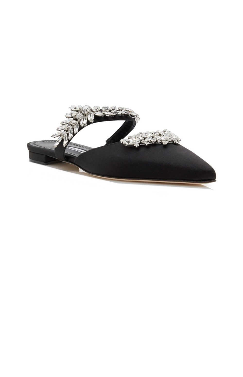 새틴 주얼 버클 뮬 > slippers - 슬리퍼