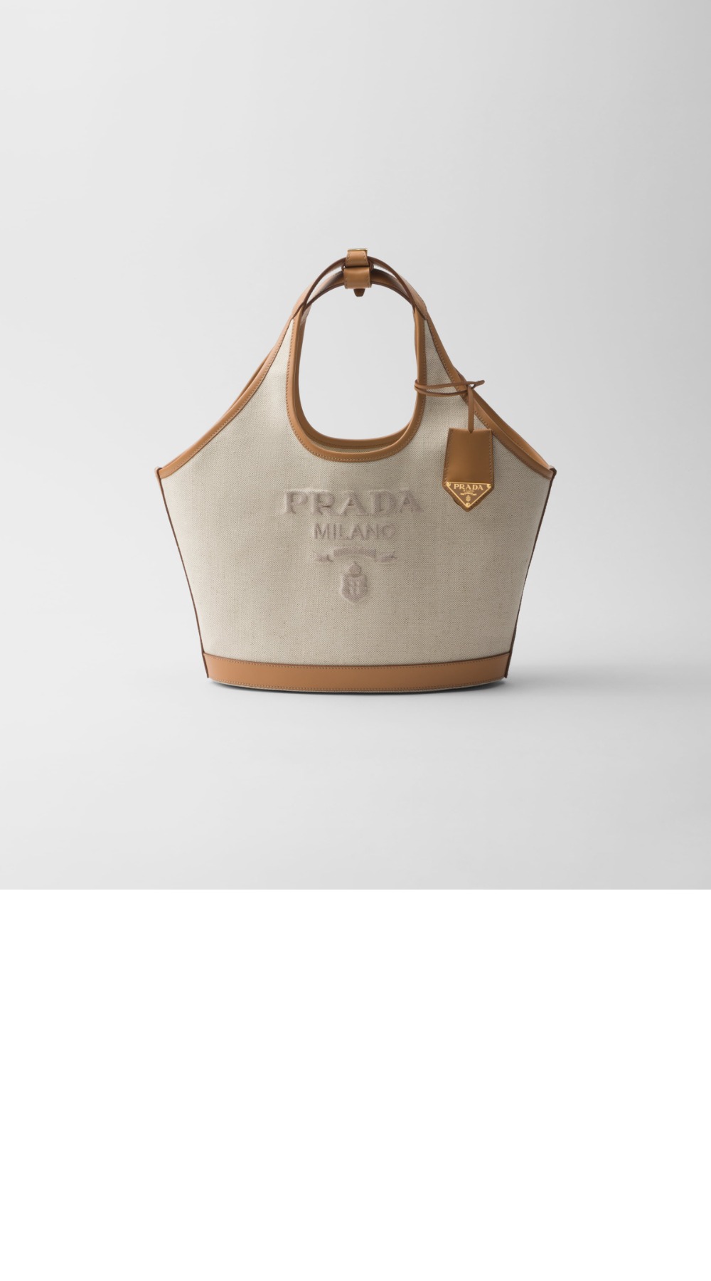 미디엄 리넨 혼방 및 가죽 토트백 1BG471 > Etc - 기타제품