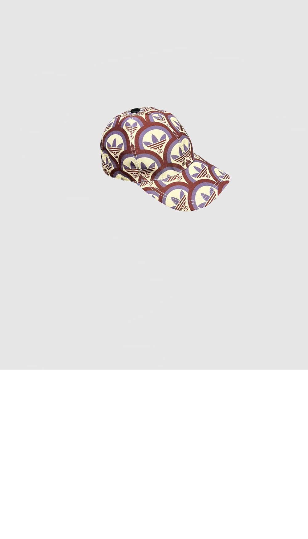 아디다스 x 구찌 트레포일 프린트 베이스볼 캡 696485 > 구찌