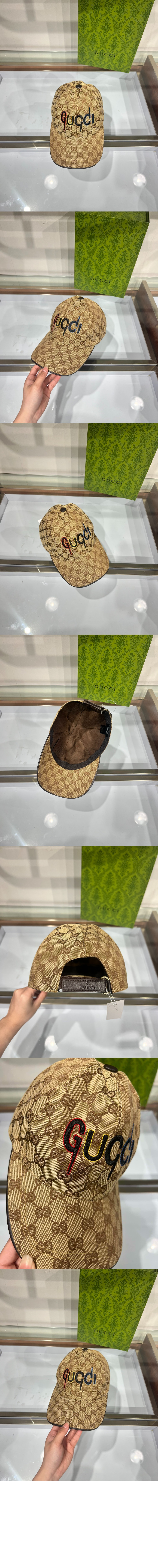 베이스볼 캡 757827 > 구찌