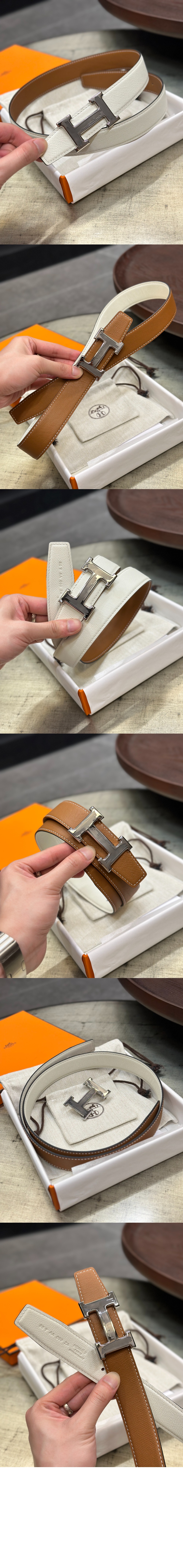 양면 가죽 벨트 > 에르메스