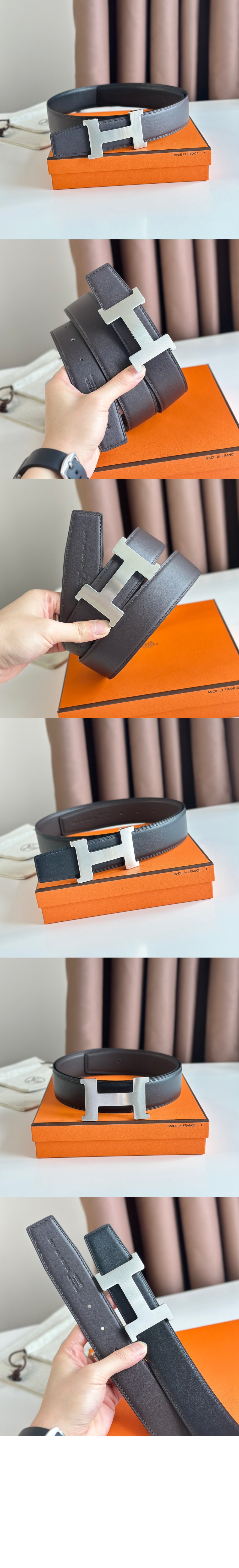 양면 가죽 벨트 > 에르메스