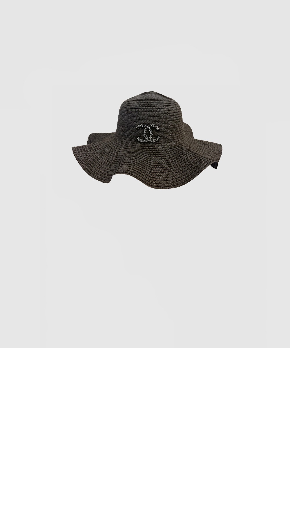 웨이브 비치모자 AA8971 > 샤넬