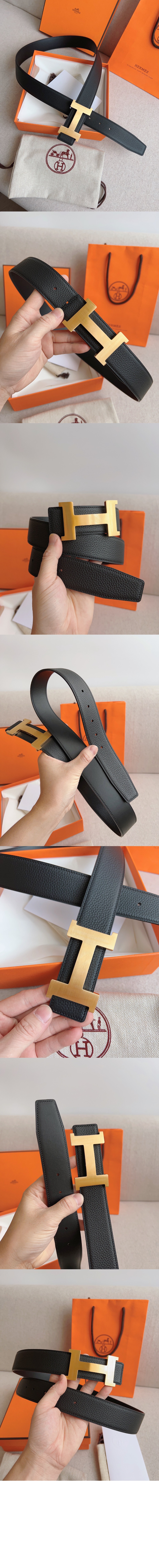 양면 가죽 벨트 > 에르메스