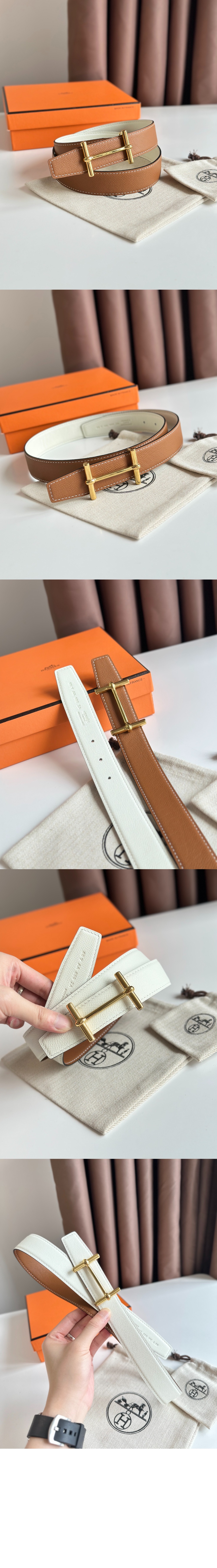 앙크레 리버서블 벨트 > 에르메스