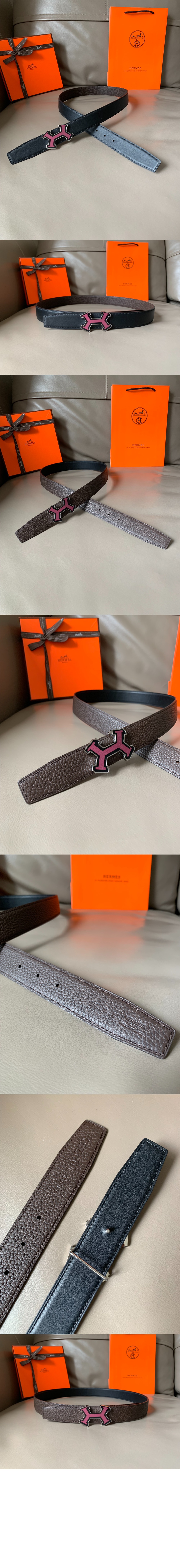 부클레 H 리버서블 벨트 > 에르메스