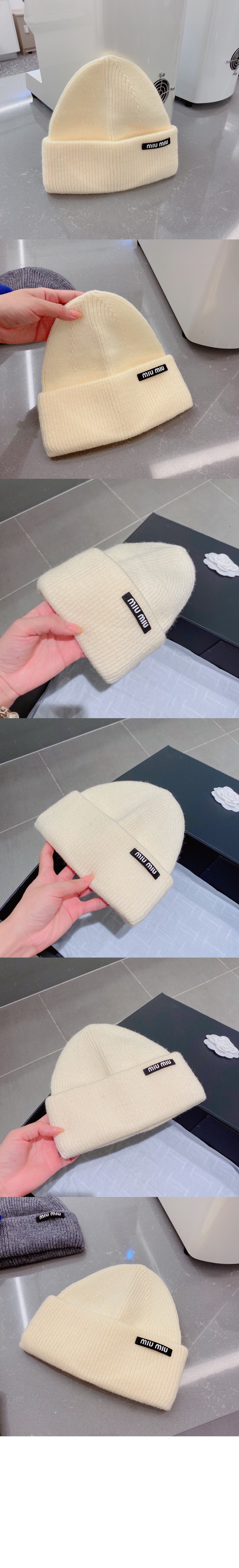 니트 비니 5HC671 > 미우미우