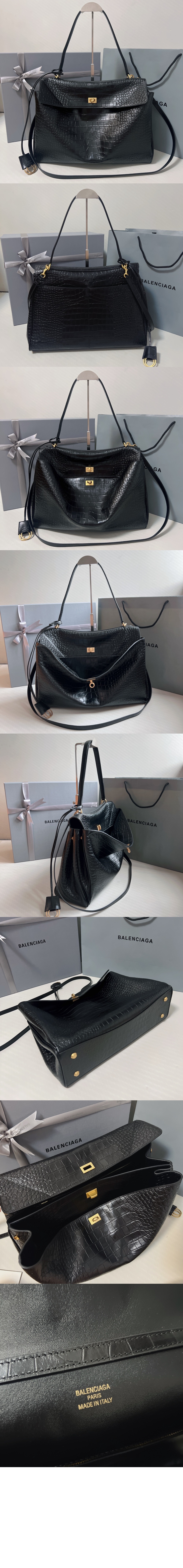 로데오 라지 크로커다일 엠보싱 핸드백 789744 > Rodeo - 로데오