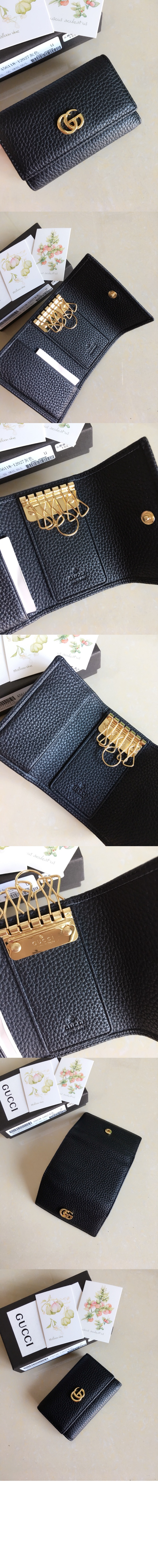 GG 마몬트 가죽 키 케이스 456118 > GG Marmont - GG 마몽