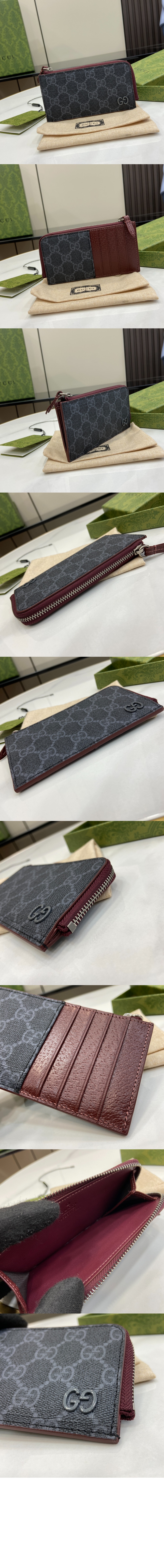 GG 디테일 GG 지퍼 카드 케이스 795233 > GG Zipper Walle - GG 지퍼월렛