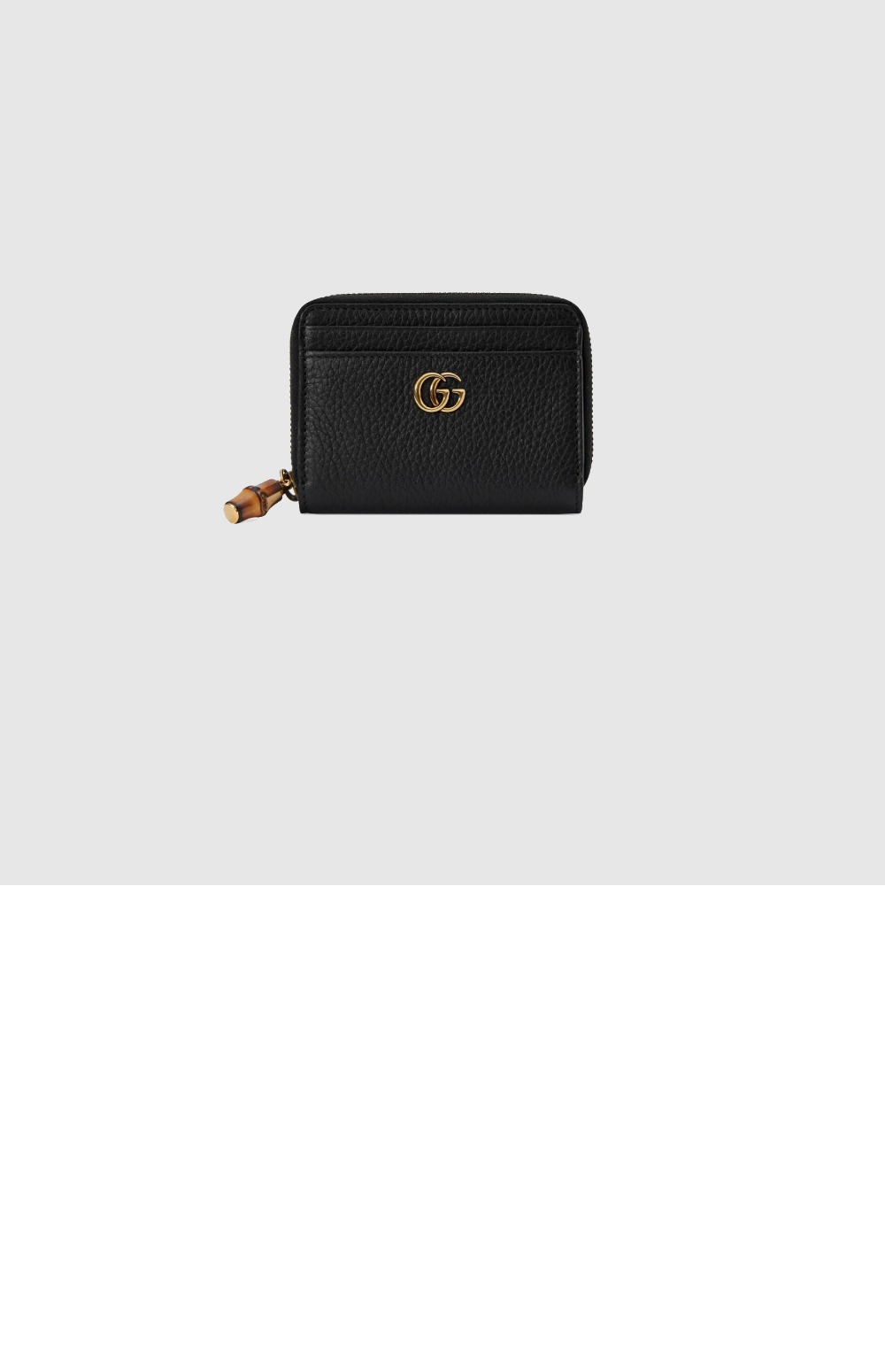 뱀부 더블 G 지퍼 카드 케이스 739500 > GG Marmont - GG 마몽