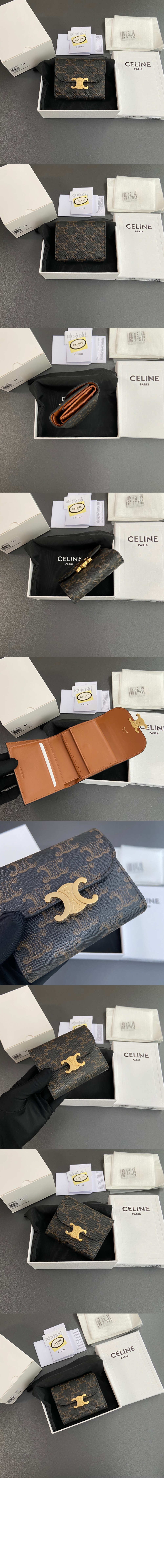 스몰 트리옹프 플랩 지갑 10D782 > Triomphe Coin Purse - 트리옹프 동전 지갑