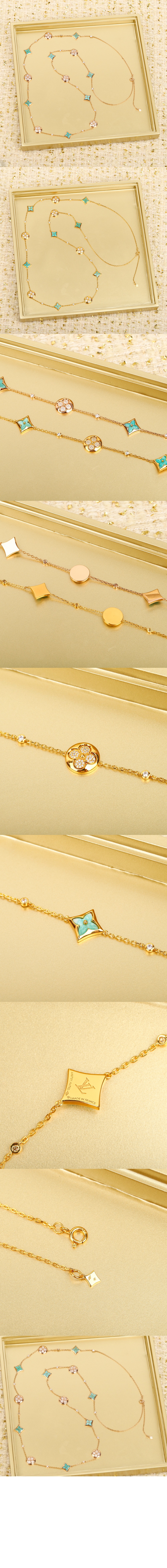 컬러 블라썸 BB 멀티 패턴 롱 목걸이 Q94887 > Etc - 기타제품