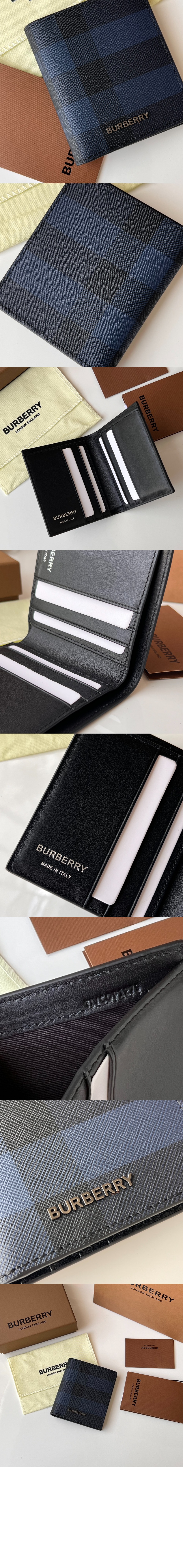 체크 폴딩 카드 케이스 80741081 > Bifold Wallet - 반지갑