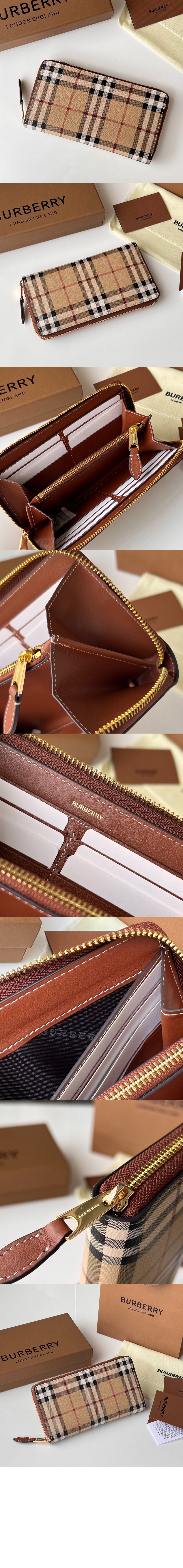 체크 지퍼 지갑 80705981 > Zipper Long Wallet - 지퍼 장지갑