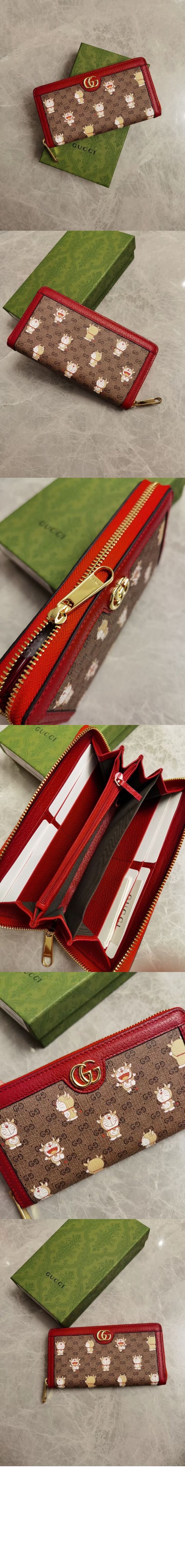 Doraemon x Gucci 지퍼월렛 654540 > GG Zipper Walle - GG 지퍼월렛