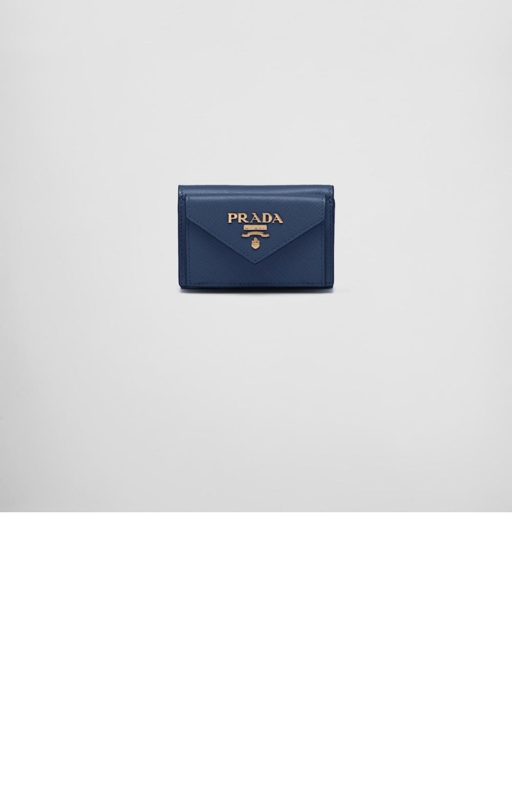 스몰 사피아노 가죽 지갑 1MH021 > Half Wallet - 반지갑