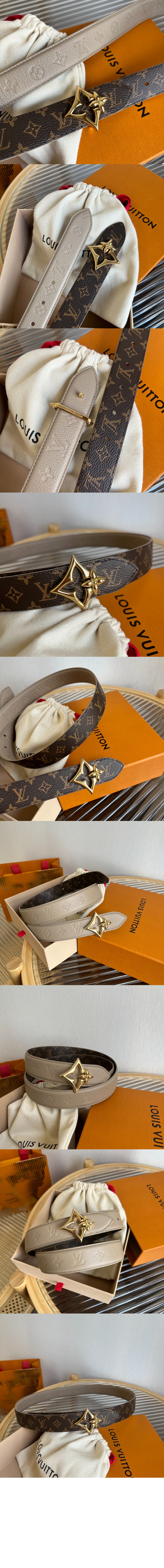 LV 플라워그램 리버서블 벨트 M8373W > 루이비통