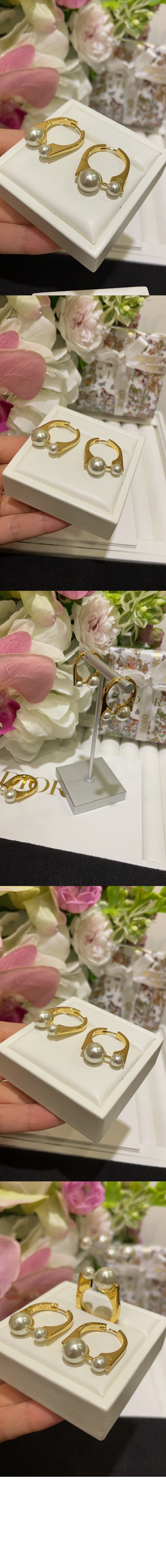 미디엄 귀걸이 E3197 > 디올