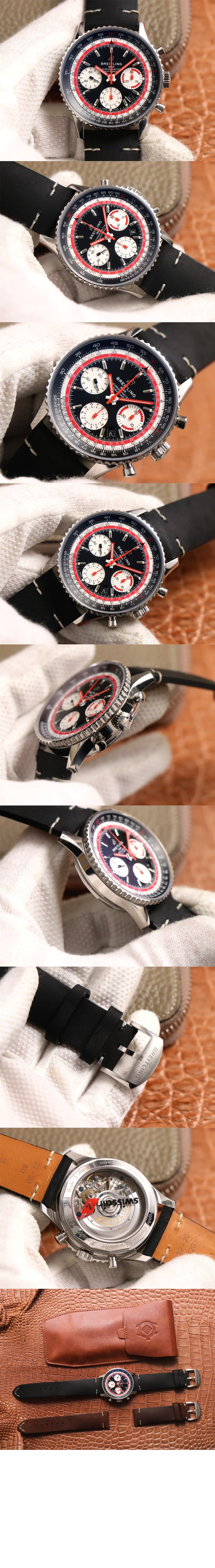 내비타이머 B01 크로노그래프 43 스위스에어 AB01211B > Navitimer - 네비타이머