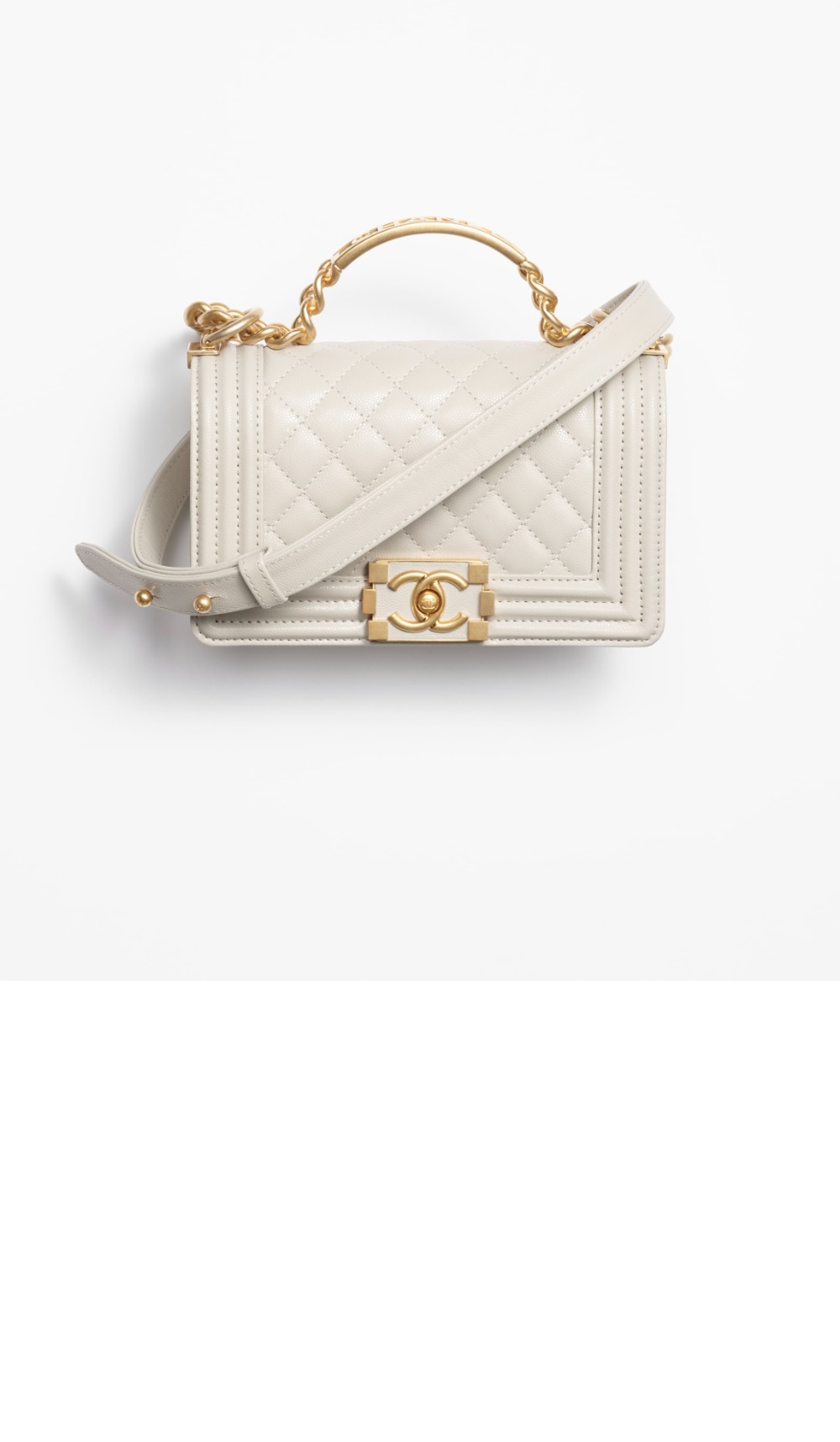 핸들 장식의 보이 샤넬 플랩백 A94805 > Boy - 보이백