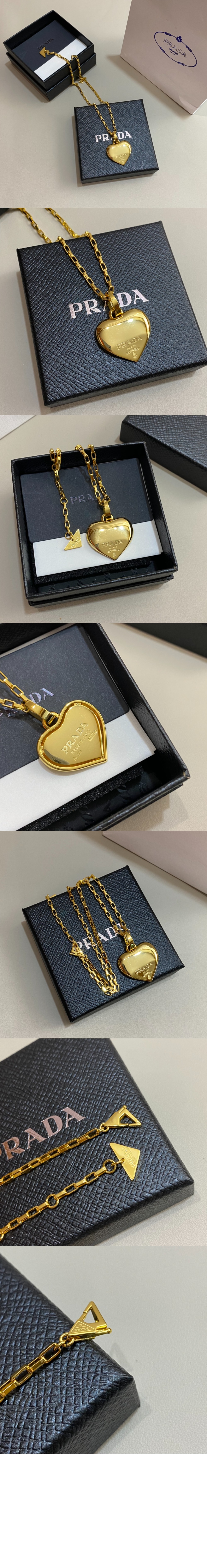 이터널 골드 중형 펜던트 목걸이 1JCA06 > 프라다