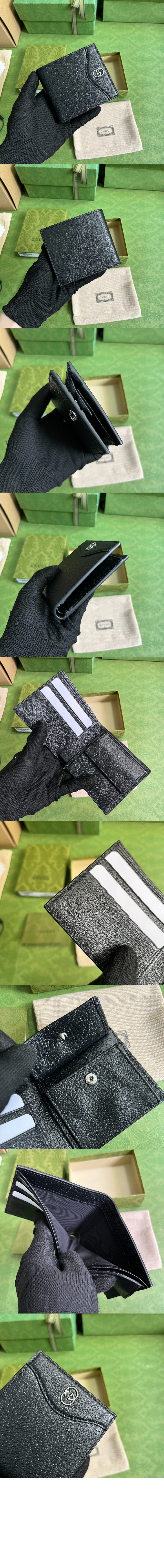 인터로킹 동전포켓 반지갑 734998 > GG Emblem - GG 로고