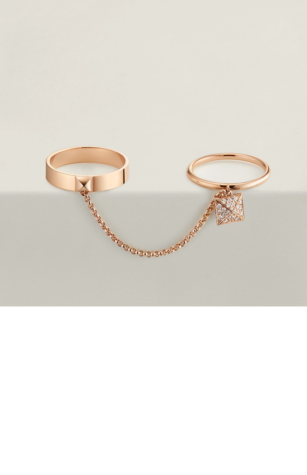 Clou d H 더블 링 > 에르메스