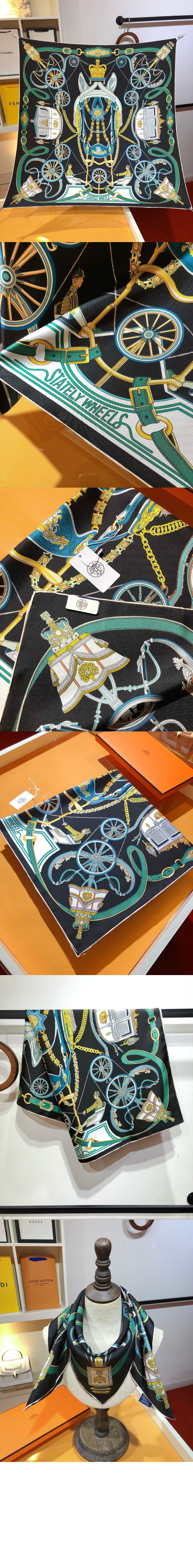 Stately Wheels 스카프 90 > 에르메스