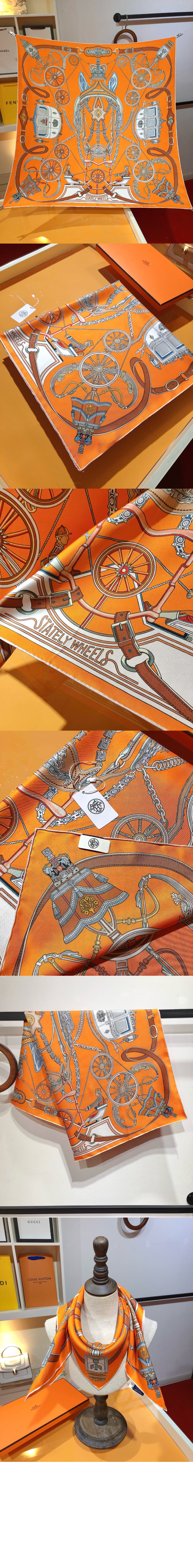 Stately Wheels 스카프 90 > 에르메스