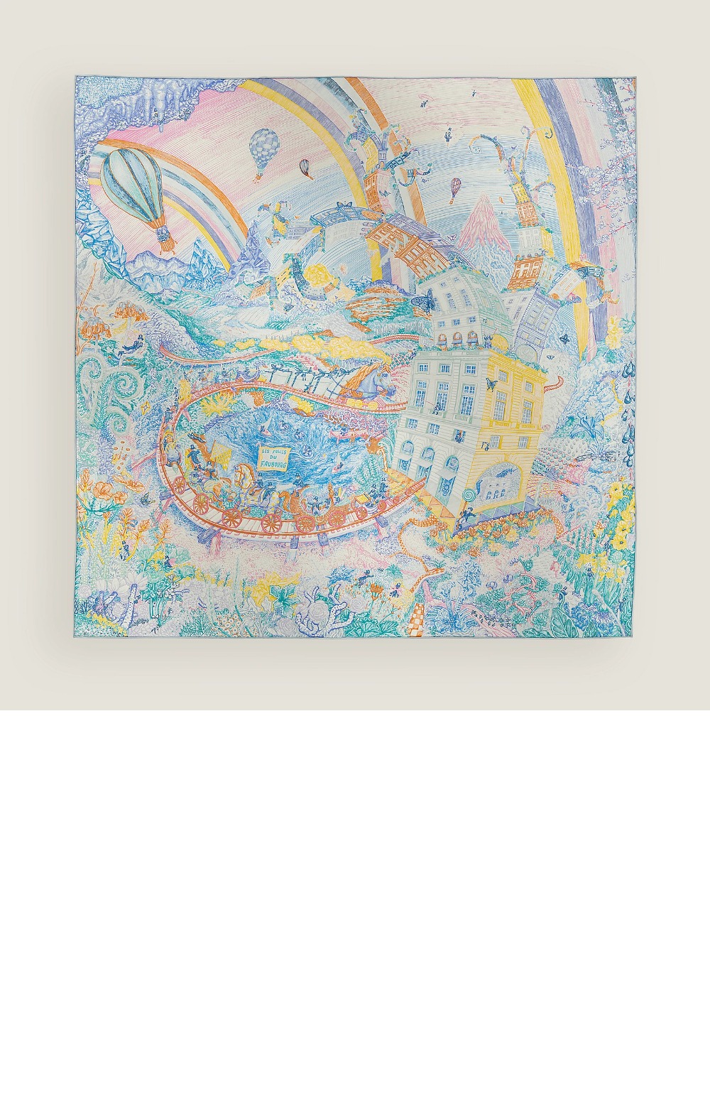 Les Folies du Faubourg 스카프 90 > 에르메스